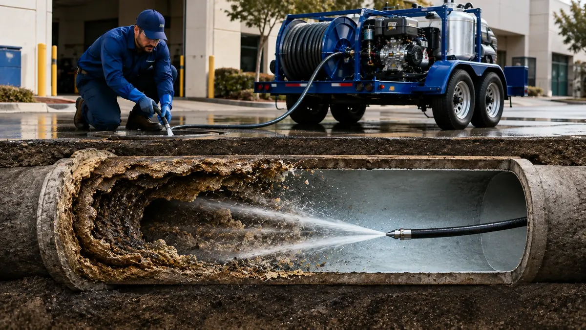 Sewer Pipe Descaling in Pinole